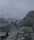 Berthold Bock<br><p class='title'>La Solitude Grise 7</p>, 2014<br>Öl auf Leinwand<br> 50 x 40  cm