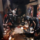 Enrico Freitag<br><p class='title'>Finder</p>, 2012<br>Öl auf Leinwand<br> 145 x 145  cm<br> verkauft