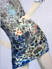 Agnes Lörincz<br><p class='title'>Geblümtes Kleid</p>, 2014<br>Öl, Acryl auf Leinwand<br> 120 x 90  cm