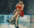 Mirta Domacinovic<br><p class='title'>Mila</p>, 2016<br>Öl auf Nessel<br> 120 x 100  cm