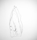 Johannes von Stenglin<br><p class='title'>o. T.</p>, 2010/2011<br>Graphit & Metall an Wand<br> 100 x 70 x 3  cm